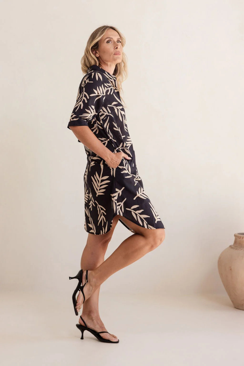 See Saw - Cotton Shirtmaker - Leaf