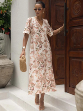 Load image into Gallery viewer, Humidity - Bohemian Rose Midi Dress
