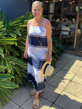 Load image into Gallery viewer, Luoni - Tia Dress - Thick Stripe Navy
