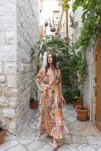 Load image into Gallery viewer, Kachel - Charlie Short Sleeve Maxi Dress - Capri

