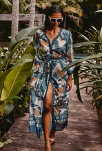 Load image into Gallery viewer, Once Was - Kimona Cotton Silk Coat Dress - Tukano Print
