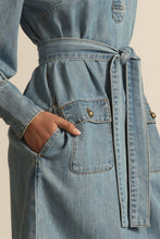 Load image into Gallery viewer, Zoe Kratzmann - Opal Dress - Light Washed Denim
