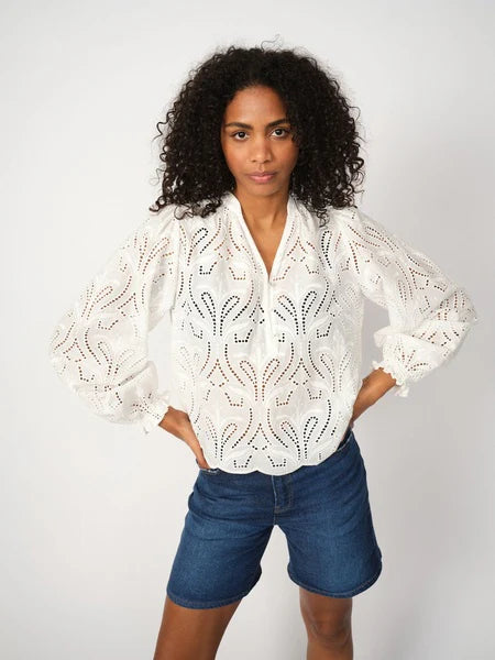 Mos Mosh - Tazzin Caza Blouse - White