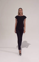 Load and play video in Gallery viewer, Sacha Drake - Analia Jersey Top - Black
