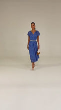 Load and play video in Gallery viewer, Sacha Drake - Renee Midi Dress - Cobalt White

