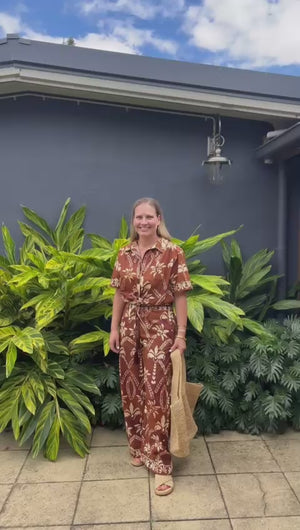 MOS - Deia Print Tie Front Shirt