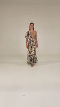 Load and play video in Gallery viewer, Sacha Drake - Oliviera Maxi Dress - Navy Sand Gold

