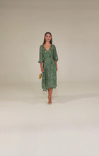 Load and play video in Gallery viewer, Sacha Drake - Green Cloudland Dress
