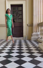 Load and play video in Gallery viewer, Sacha Drake - Fleur De Lys Midi Dress
