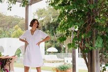 Load image into Gallery viewer, See Saw - Linen Rope Trim Dress - White/Natural
