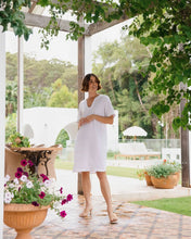 Load image into Gallery viewer, See Saw - Linen Rope Trim Dress - White/Natural
