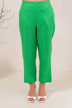 Load image into Gallery viewer, See Saw - 100% Linen 7/8 Flat Front Pant
