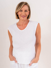 Load image into Gallery viewer, See Saw - Bias Cut Top - White
