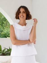 Load image into Gallery viewer, See Saw - Mock Neck Top - White
