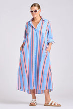 Load image into Gallery viewer, Shirty - Luna Longline Shirt Dress - Nautical Stripe
