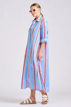 Load image into Gallery viewer, Shirty - Luna Longline Shirt Dress - Nautical Stripe
