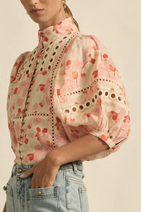 Zoe Kratzmann - Cherry Tulip Cabaret Top