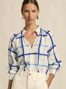 Zoe Kratzmann - Inspire Top - Azure Check