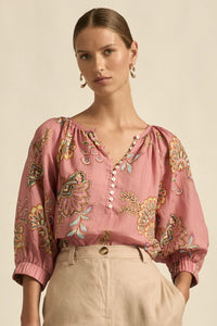 Zoe Kratzmann - Tranquil Top - Kgari Bloom