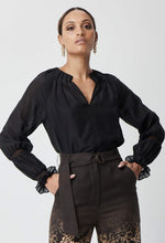 Load image into Gallery viewer, Once Was | Farrah Pleat Neck Blouse
