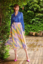 Load image into Gallery viewer, The Dreamer Label | Kira Silk Blouse | Iris Blue
