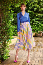Load image into Gallery viewer, The Dreamer Label | Kira Silk Blouse | Iris Blue
