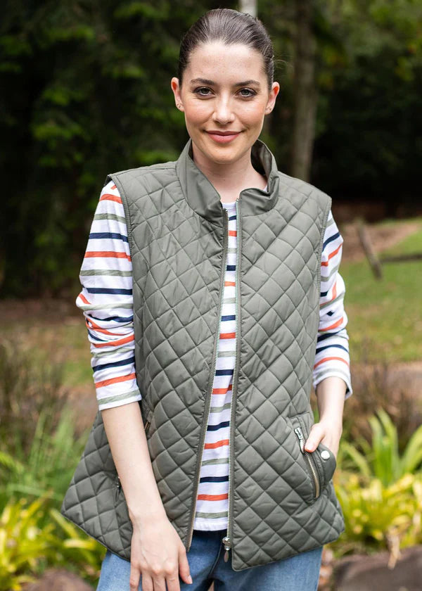 Gray 2025 quilted vest
