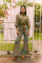 Load image into Gallery viewer, Once Was | Grace Linen Wide Leg Pant | Celadon Floral
