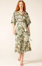 Load image into Gallery viewer, Sacha Drake | Monarch Wrap Dress | Olive Cream Flower
