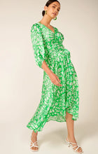 Load image into Gallery viewer, Sacha Drake | I&#39;ll Remember You Wrap Dress | Green White Flower
