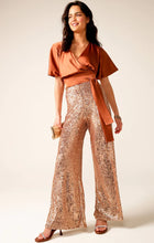 Load image into Gallery viewer, Sacha Drake | Sequin Palazzo Pant | Gold
