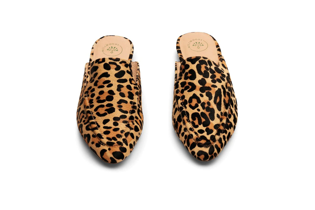 Millwoods | Leopard Pony Hair Mule