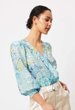 Load image into Gallery viewer, Once Was | Prosperity Cotton/Silk Blouse | Azure Arcadia
