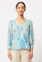 Load image into Gallery viewer, Once Was | Prosperity Cotton/Silk Blouse | Azure Arcadia
