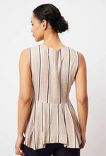 Load image into Gallery viewer, Once Was | Grace Linen Viscose Vest | Cruise Stripe
