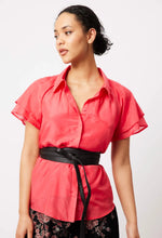 Load image into Gallery viewer, Once Was | Jolie Flounce Shirt | Coral
