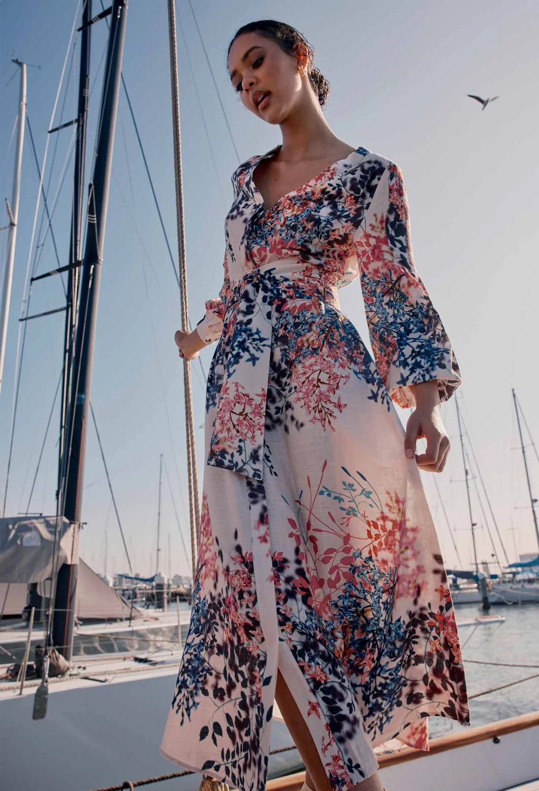 Long linen 2025 coat dress