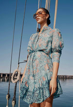 Load image into Gallery viewer, Once Was | D&#39;Azur Cotton/Silk Dress | Marina Flower
