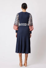Load image into Gallery viewer, Once Was | Chiara Knit Dress | Navy Loom

