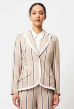 Load image into Gallery viewer, Once Was | Castro Linen Viscose Blazer | Cruise Stripe
