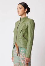 Load image into Gallery viewer, Once Was | Harmony Leather Jacket | Sage
