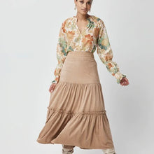 Load image into Gallery viewer, Once Was | Farrah Pleat Neck Blouse | Fonda Floral
