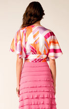 Load image into Gallery viewer, Sacha Drake | Lilac Sky Wrap Top | Pink Orange
