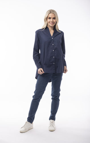 Orientique | Poplin Shirt | Navy