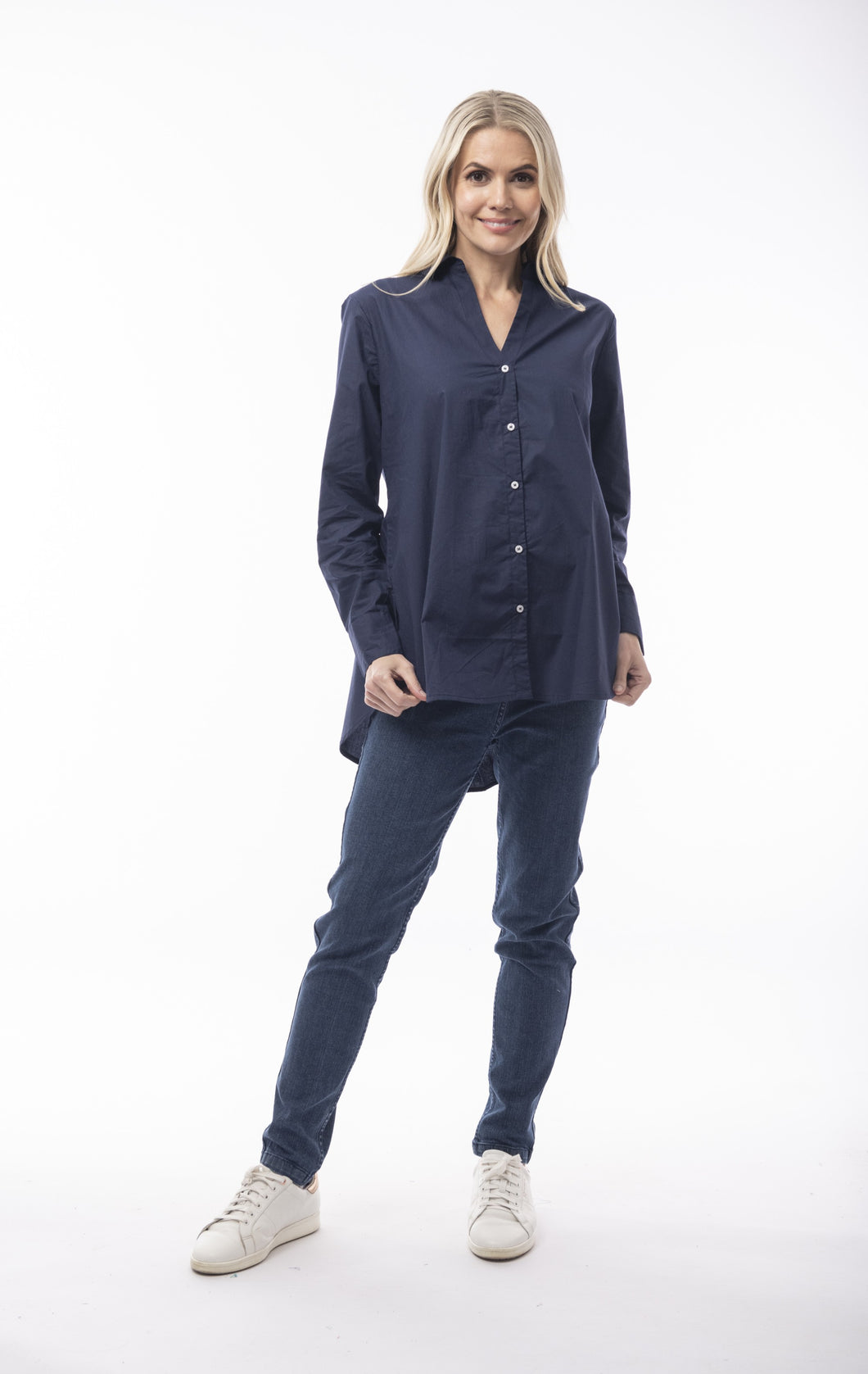 Orientique | Poplin Shirt | Navy