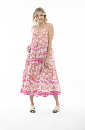 Orientique | Tabriz Dress Strappy | Pink